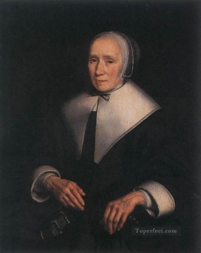  portrait Art - Portrait of a Woman 2 Baroque Nicolaes Maes